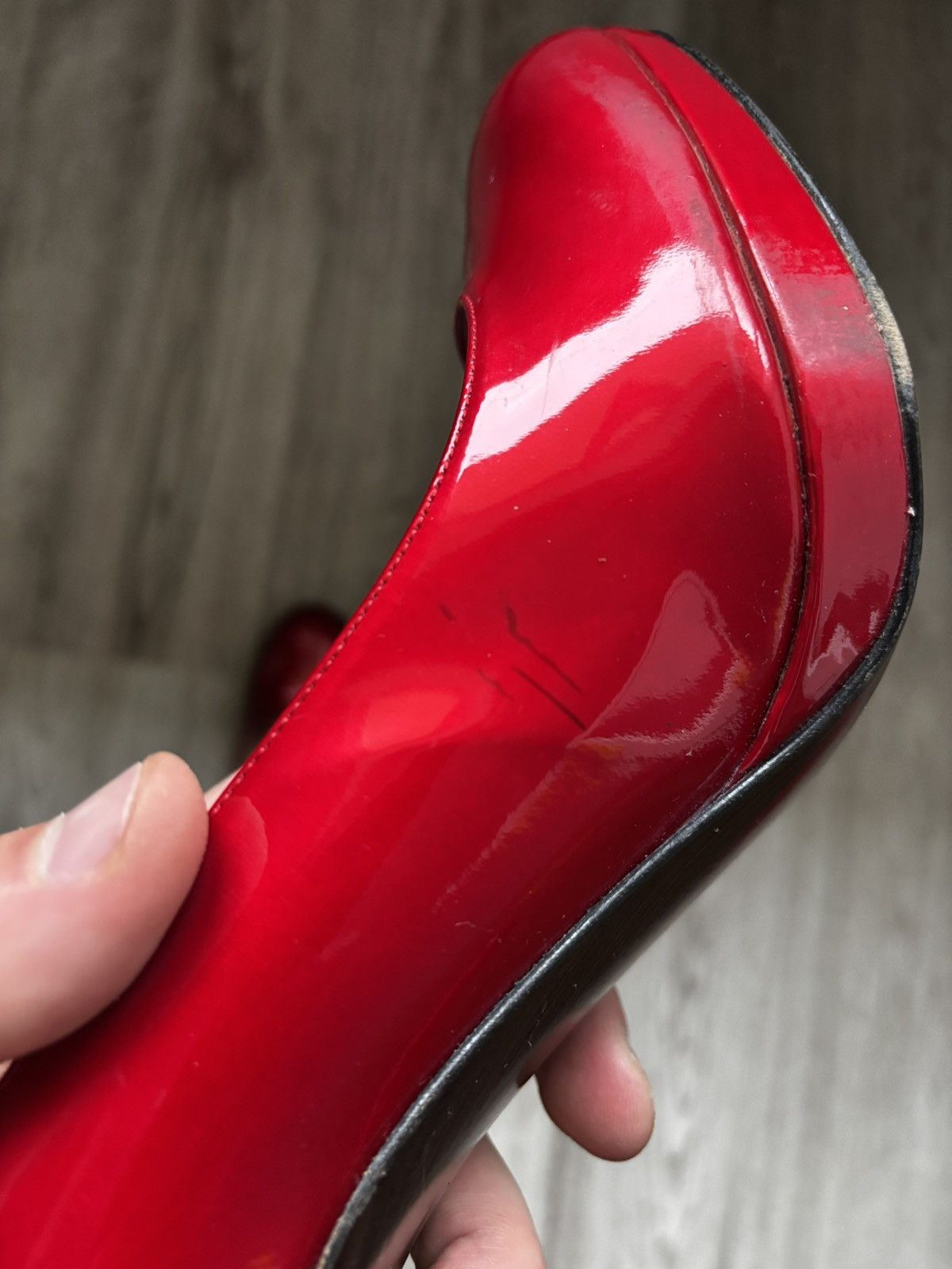 Stuart Weitzman Stuart Weitzman Red Patent Leather Platform Heels Minor Flaw Size US 9 / IT 39 - 13 Thumbnail