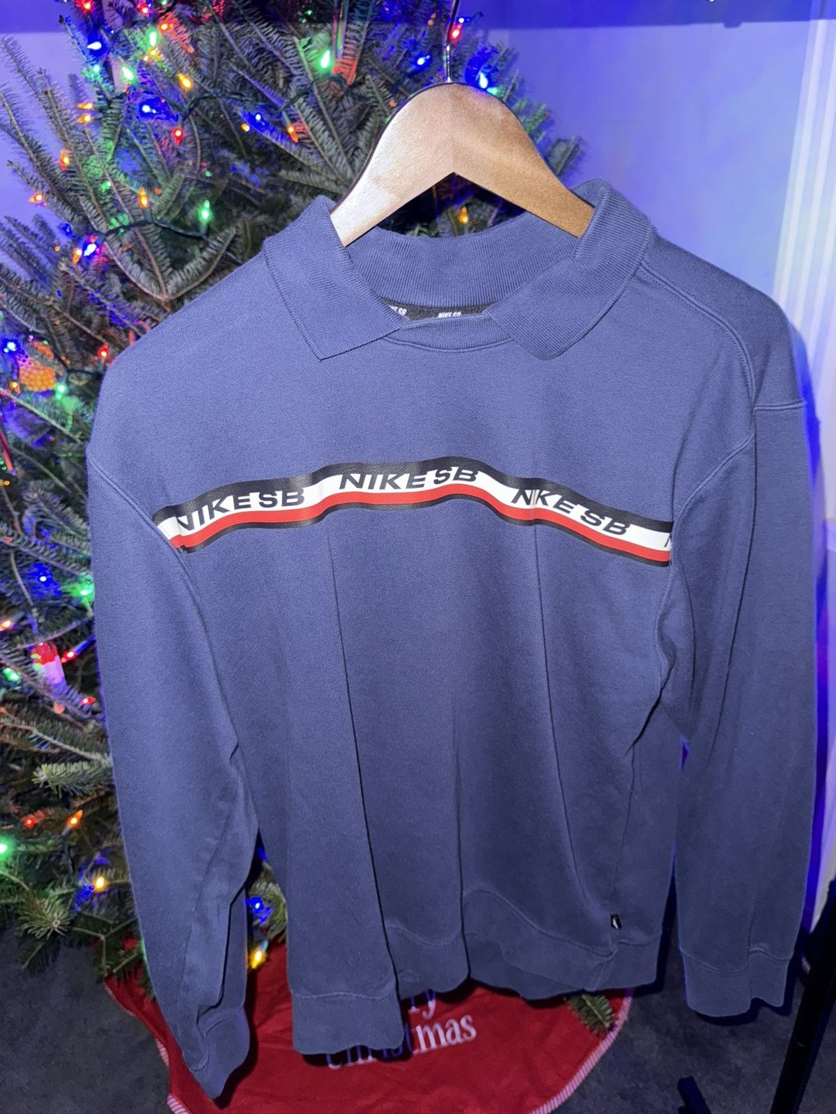 Nike Nike SB navy collared pullover Size US M / EU 48-50 / 2 - 1 Thumbnail