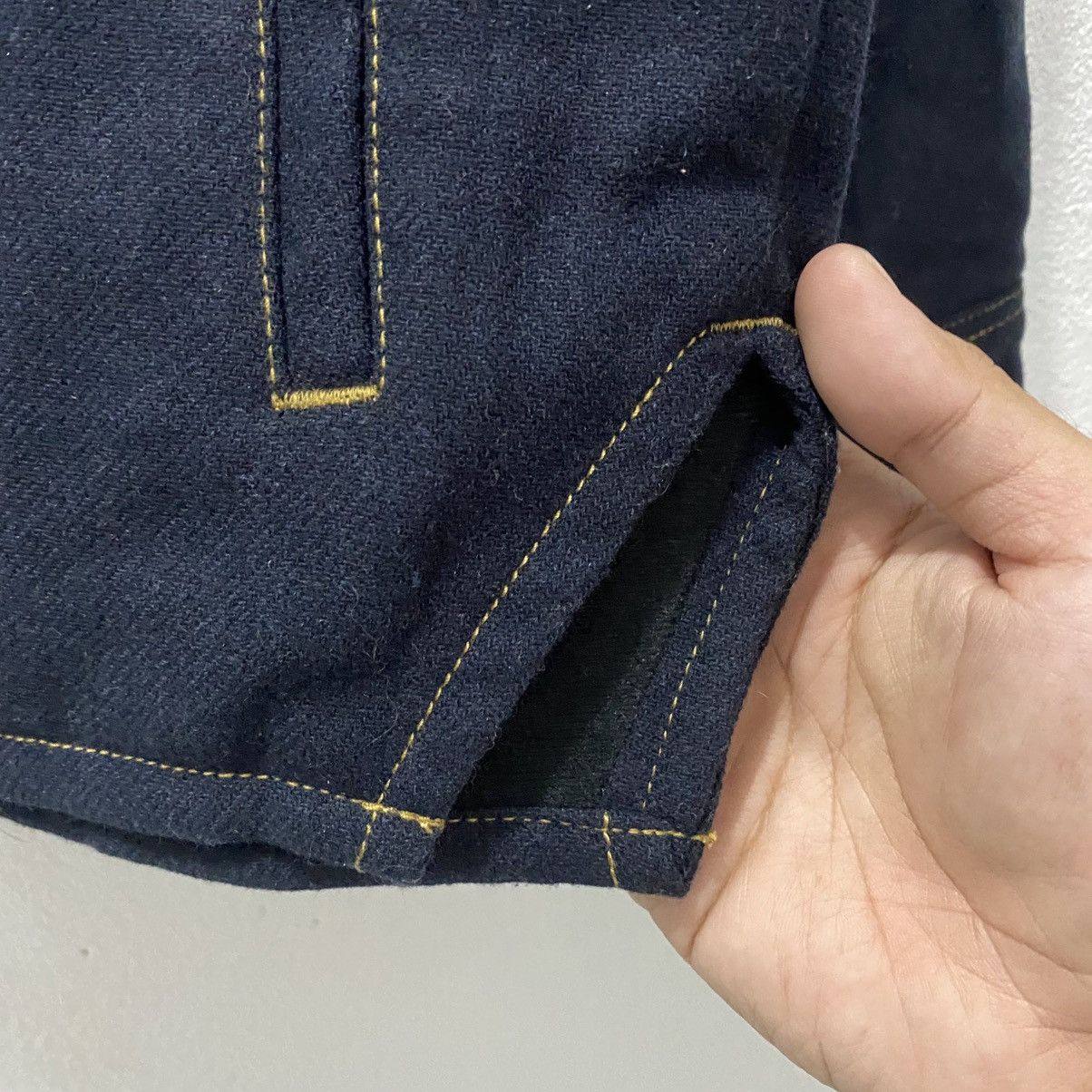 Onitsuka Tiger Onitsuka Tiger Denim/Wool Jacket Size US S / EU 44-46 / 1 - 8 Thumbnail