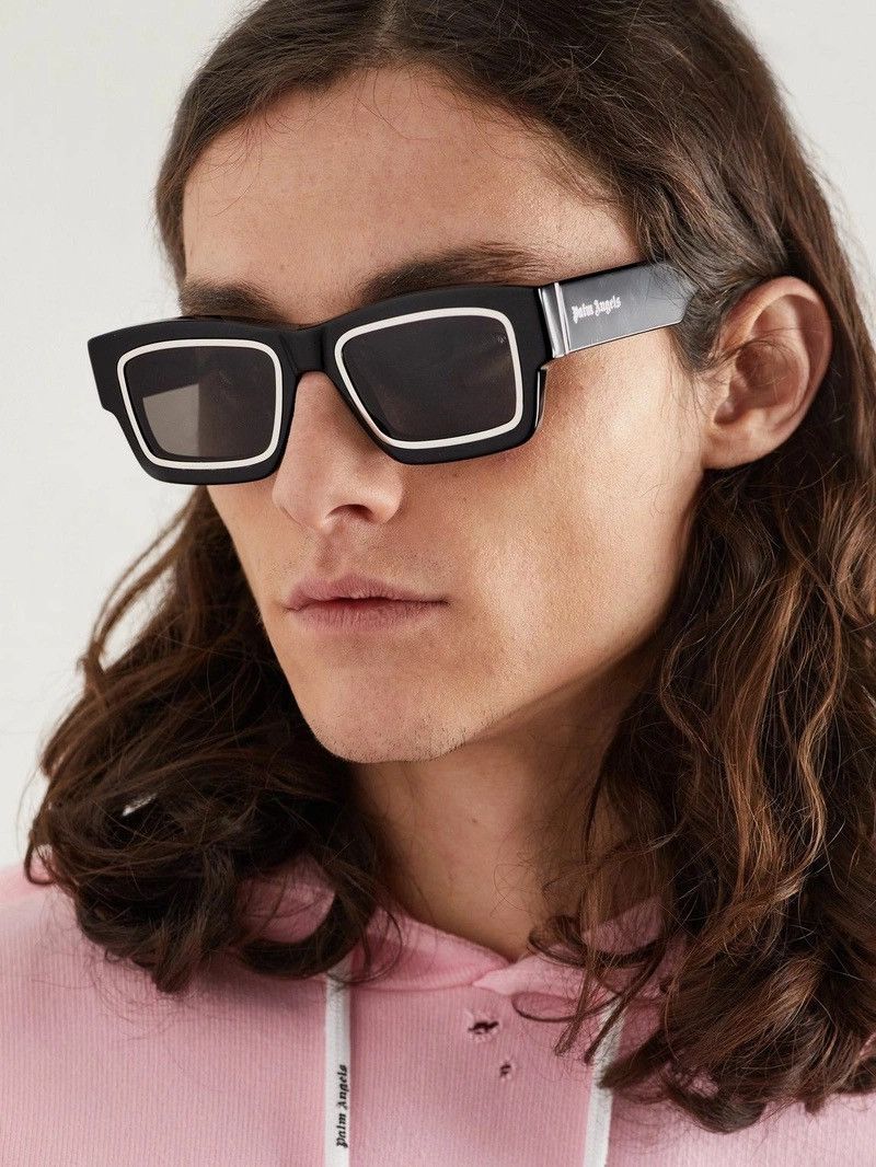 Palm Angels Palm Angels - Raymond D-Frame Acetate Sunglasses Size 30 - 10 Thumbnail