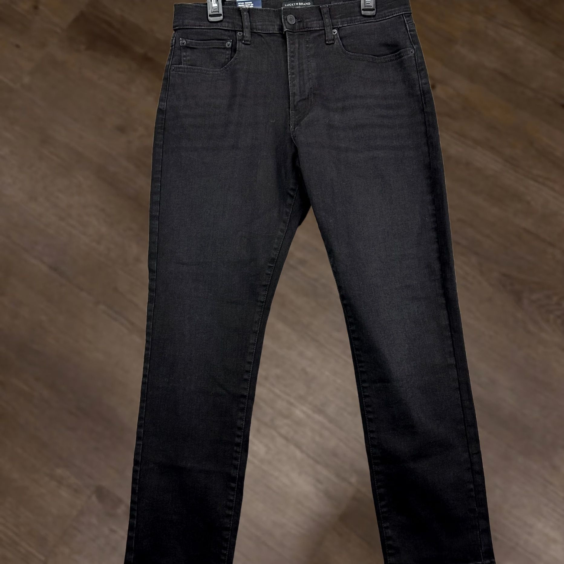 Lucky Brand Lucky Brand 412 Mens Slim Jeans 32X30 Black Dark Wash Stretch Denim NEW Size US 32 / EU 48 - 1 Thumbnail