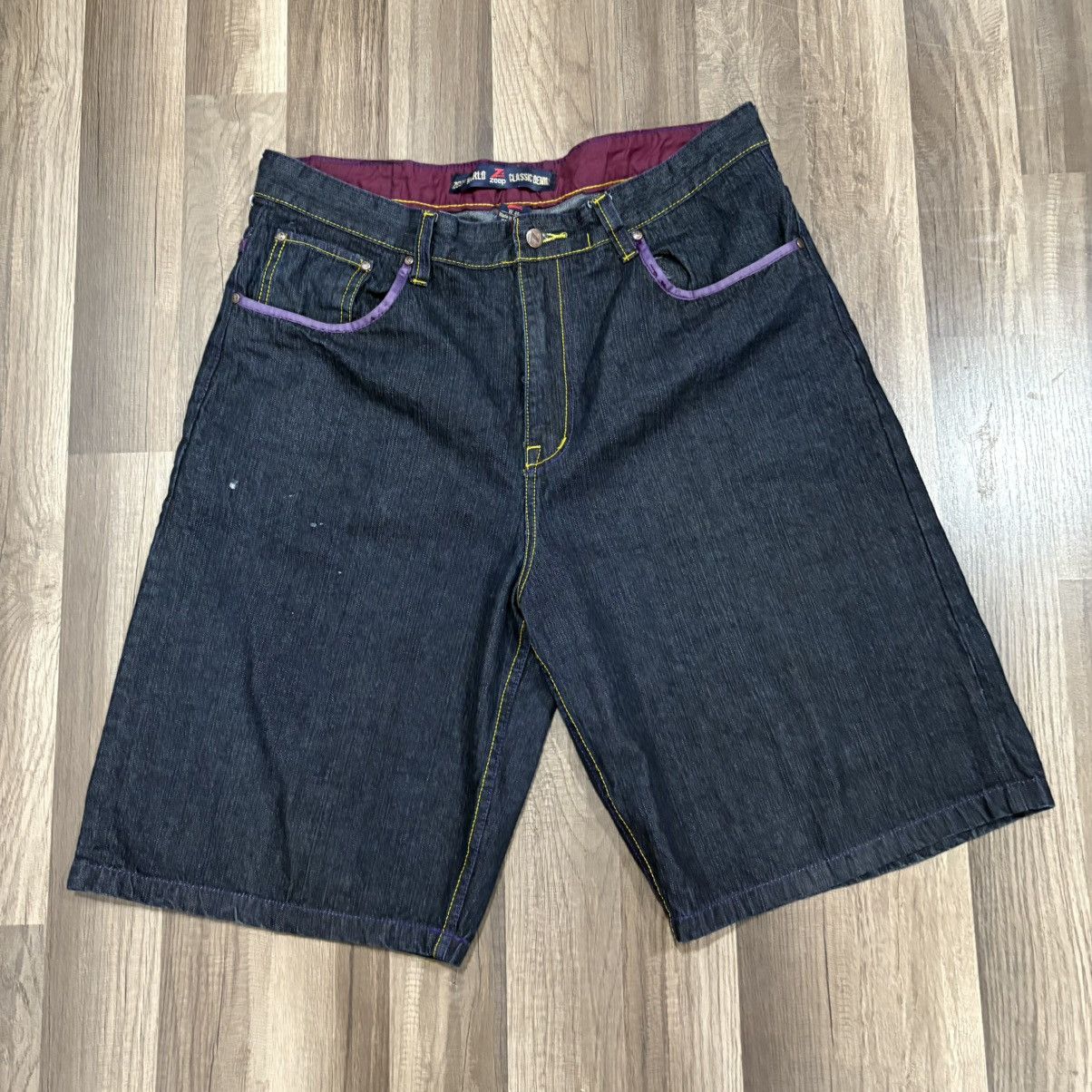 Other Baggy black jorts with purple stitching Size US 40 / EU 56 - 1 Thumbnail
