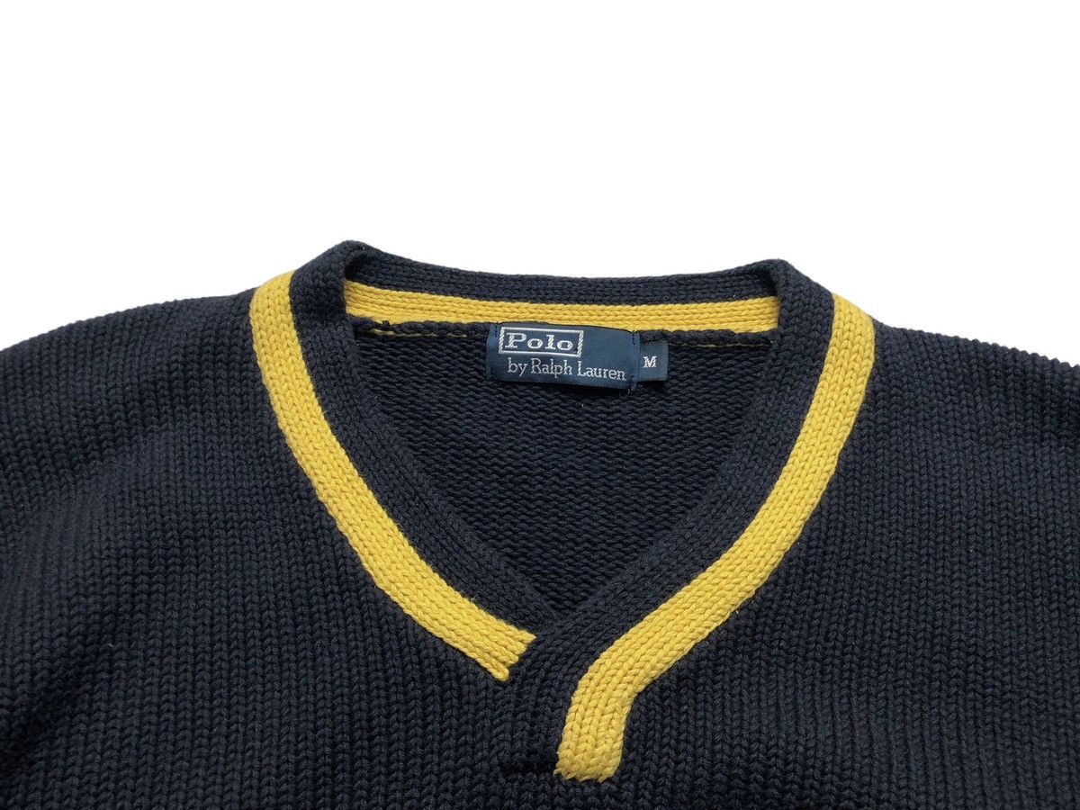 Polo Ralph Lauren × Ralph Lauren Polo Ralph Lauren V-neck heavy cotton knit sweater Size US M / EU 48-50 / 2 - 4 Thumbnail