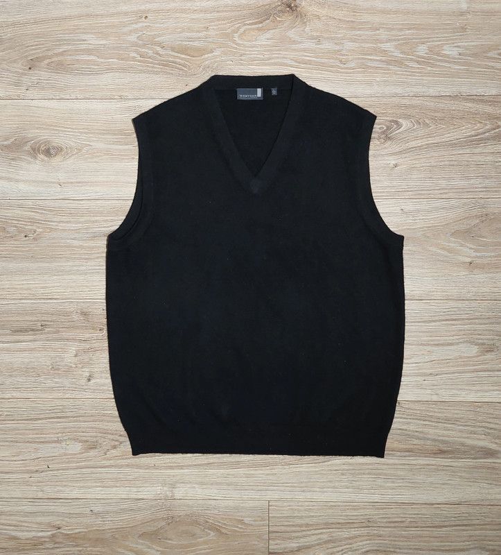 Other 100% cashmere sweater vest black vintage comfortable unique Size US L / EU 52-54 / 3 - 1 Thumbnail