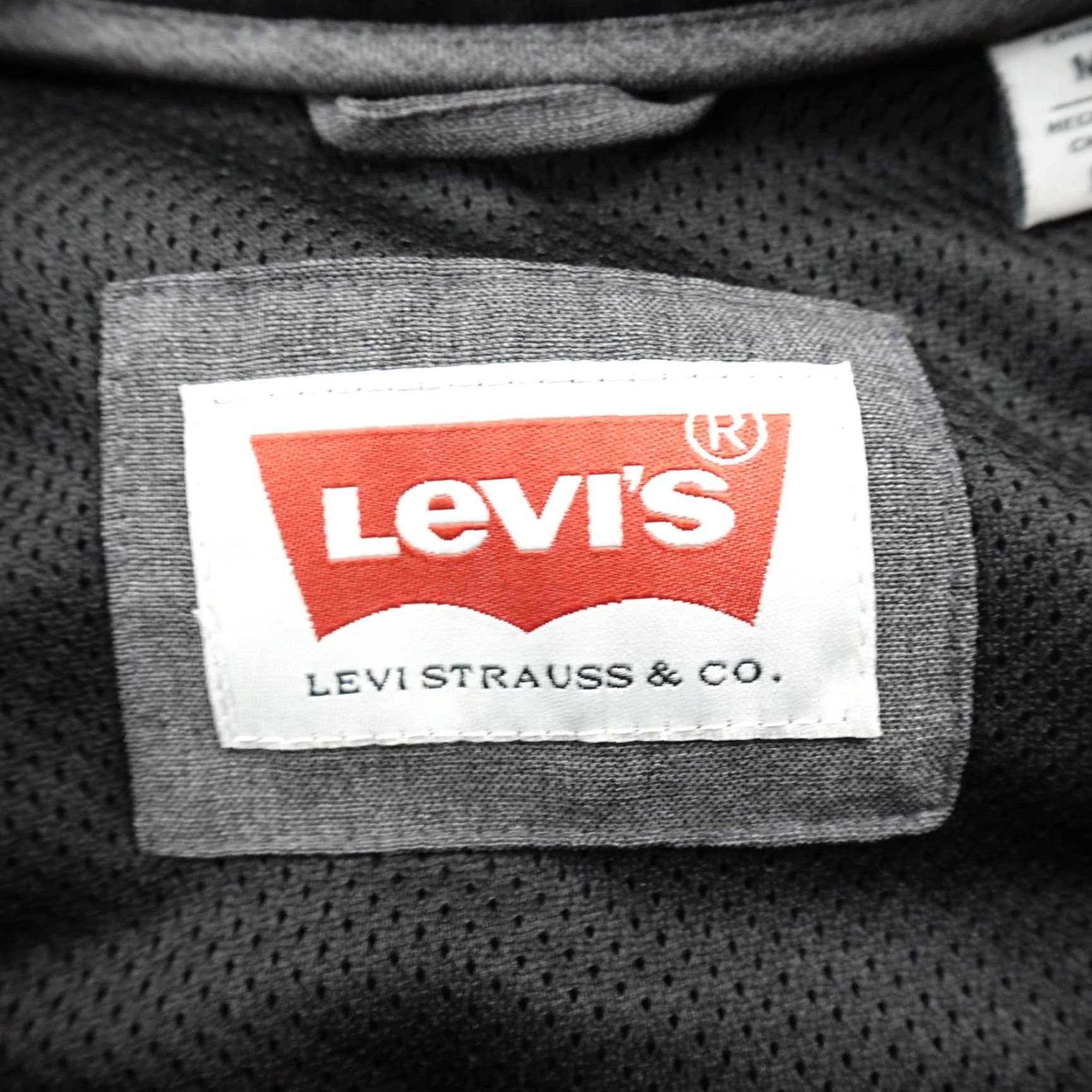 Levi's Levi's Jacket Mens M BlackGray Water Resistant Softshell Windbreaker Coat Zip Hooded Size US M / EU 48-50 / 2 - 7 Thumbnail