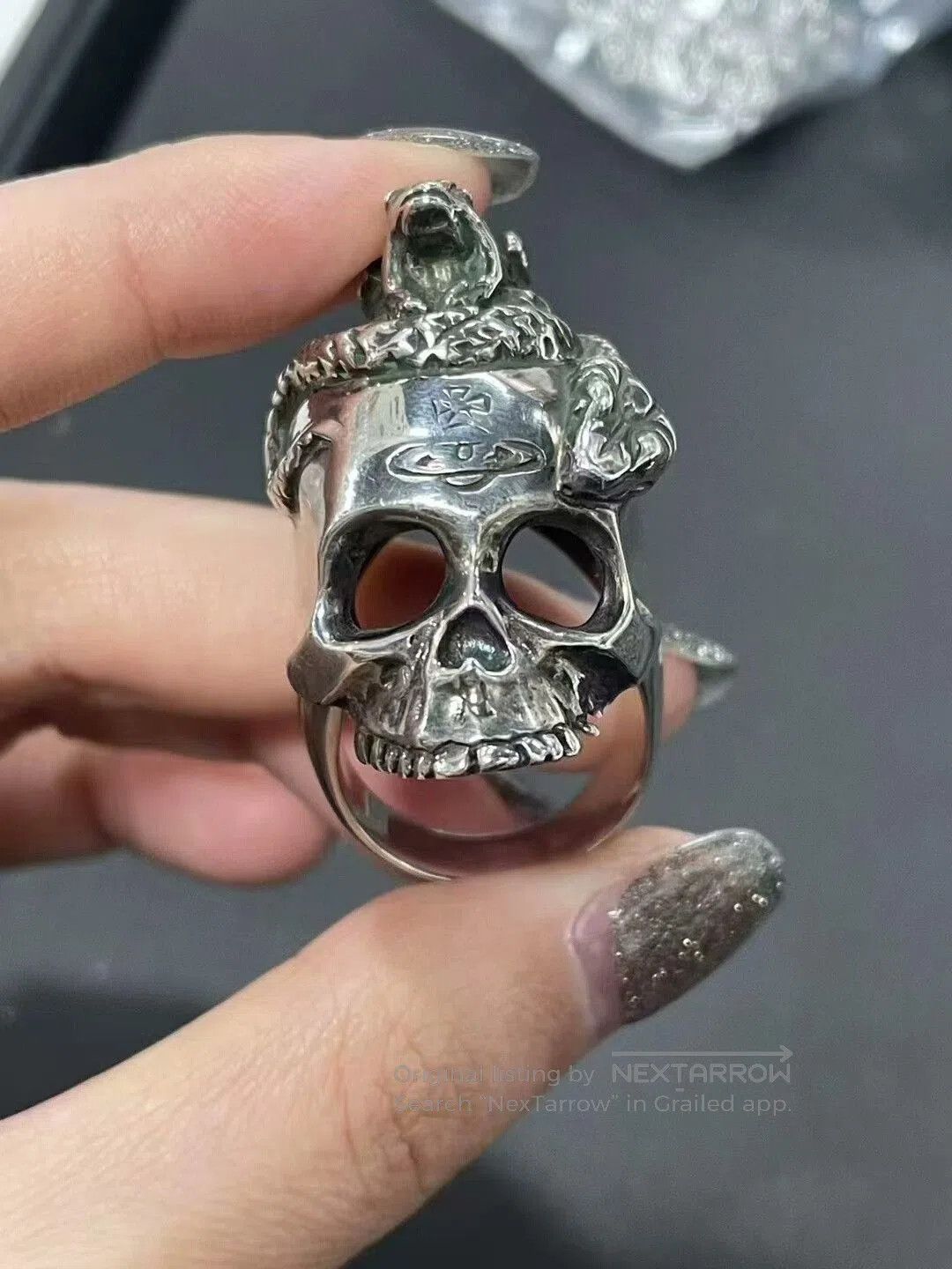 Vivienne Westwood vivienne westwood skull ring with snake design. Size ONE SIZE - 1 Thumbnail