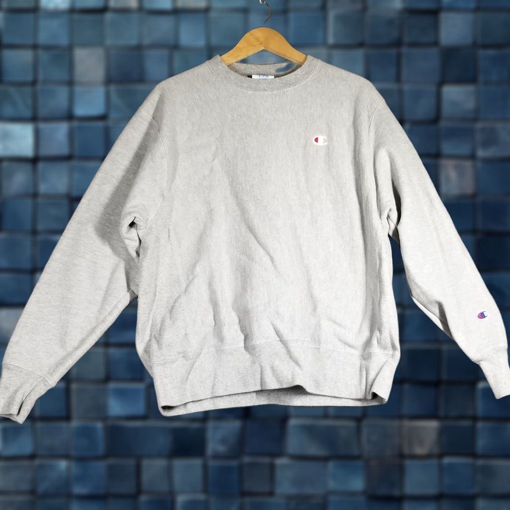 Champion VINTAGE Champion Reverse Weave Sweatshirt Mens L Gray Crewneck Fleece Pullover Y2K Size US L / EU 52-54 / 3 - 1 Thumbnail