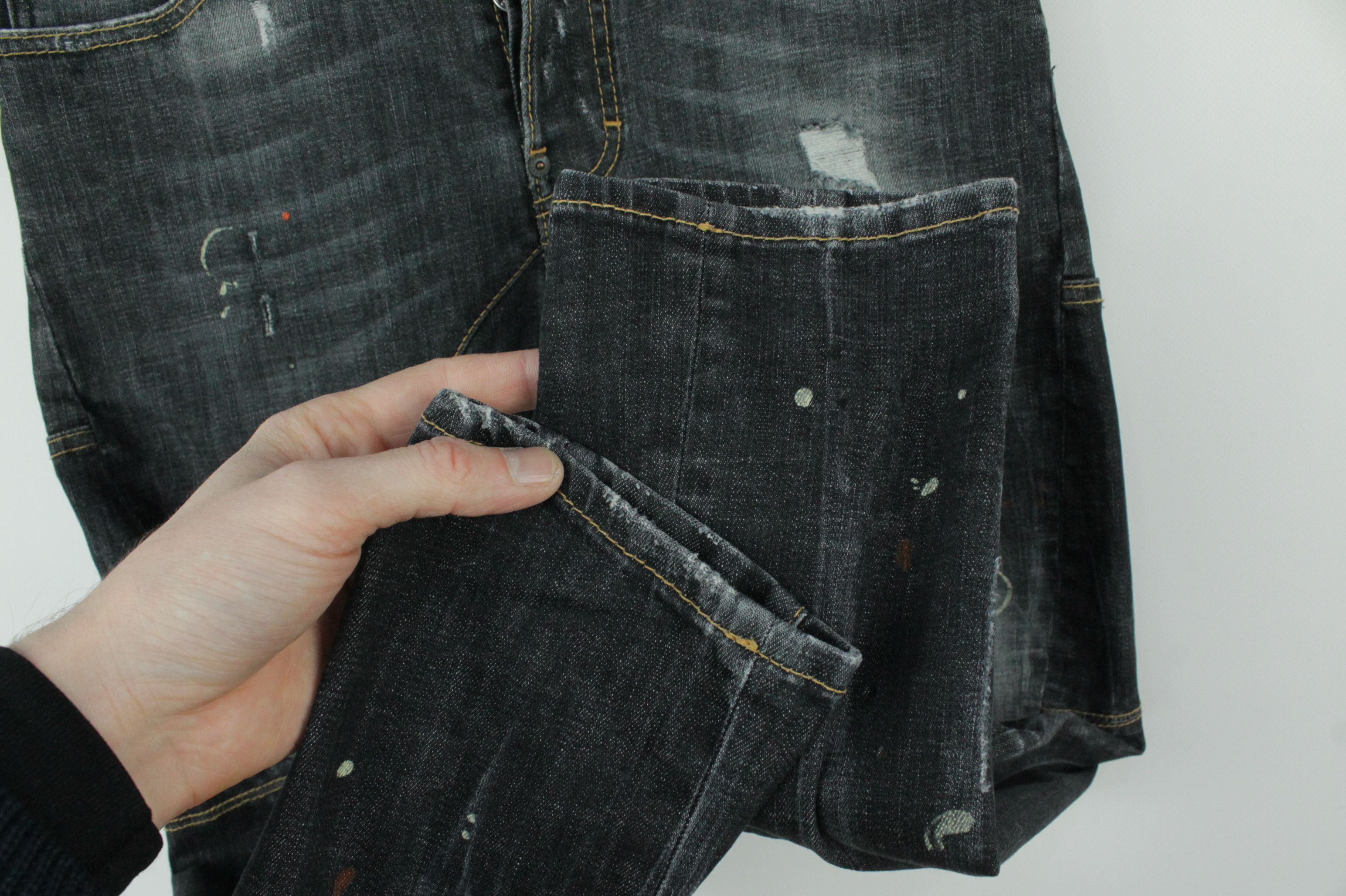 Dsquared2 Dsquared2 Tidy Biker Distressed Denim Skinny Jeans Men's Size US 30 / EU 46 - 7 Thumbnail