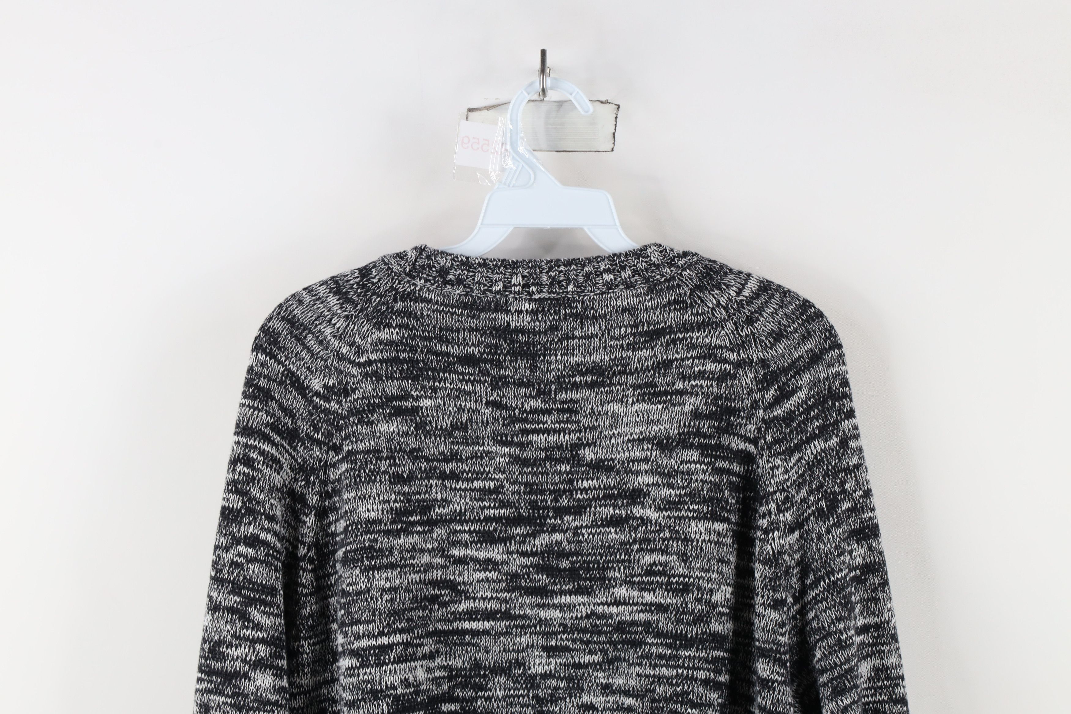 Lands' End × Vintage Vintage Lands End Drifter Weave Knit Sweater Heather Black Size XXL / US 16-18 / IT 52-54 - 10 Thumbnail