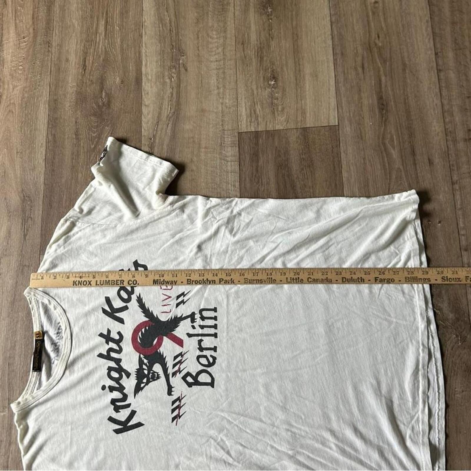 Other Vintage y2k 9 Lives Knight Kats Berlin white t shirt Size US XL / EU 56 / 4 - 6 Thumbnail
