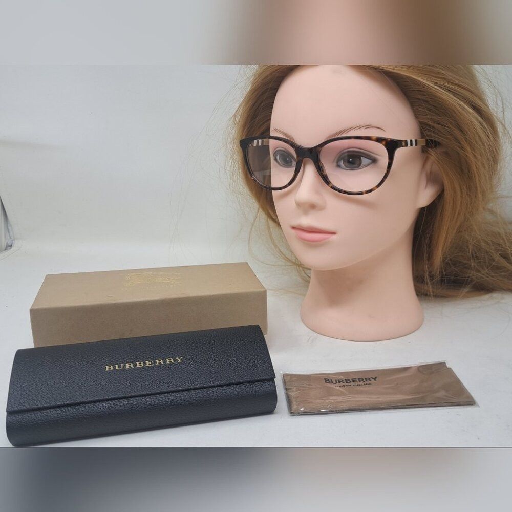 Burberry NWT Burberry Women's Frames Eye Glasses Havana Nova Check S Size ONE SIZE - 1 Thumbnail