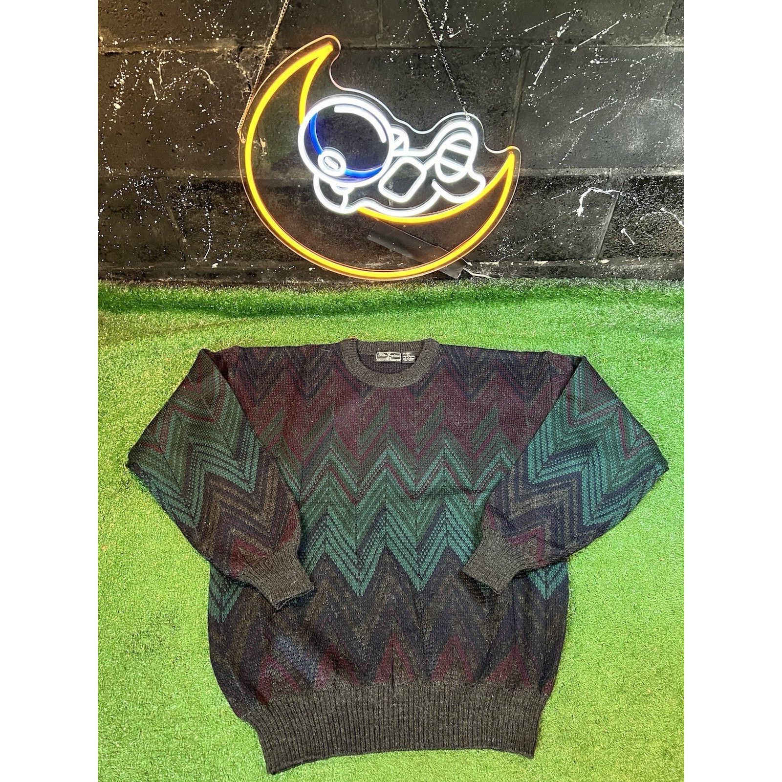 Other VTG Peter England Men XL Wool Crewneck Sweater Size US XL / EU 56 / 4 - 1 Thumbnail