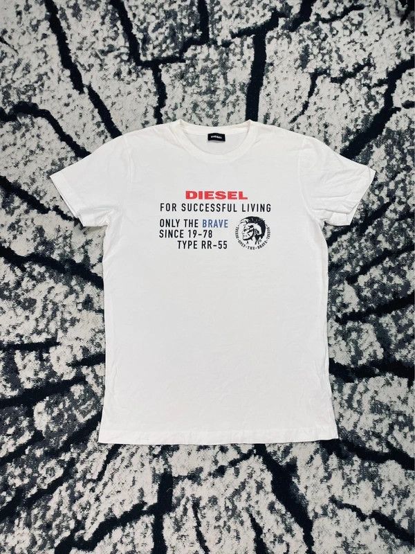 Diesel Diesel T-shirt white logo M Size US M / EU 48-50 / 2 - 1 Thumbnail