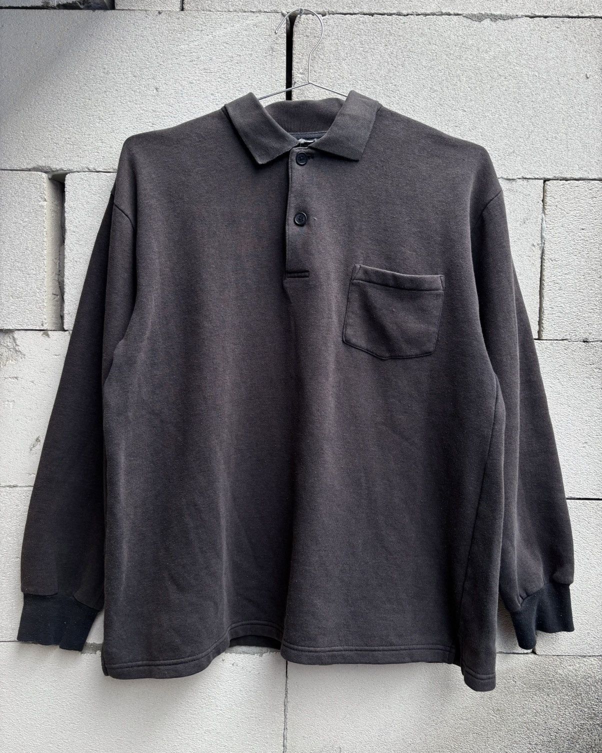 Other Thrashed Faded Distressed Black Button Sweatshirt ERD Grunge Size US L / EU 52-54 / 3 - 1 Thumbnail