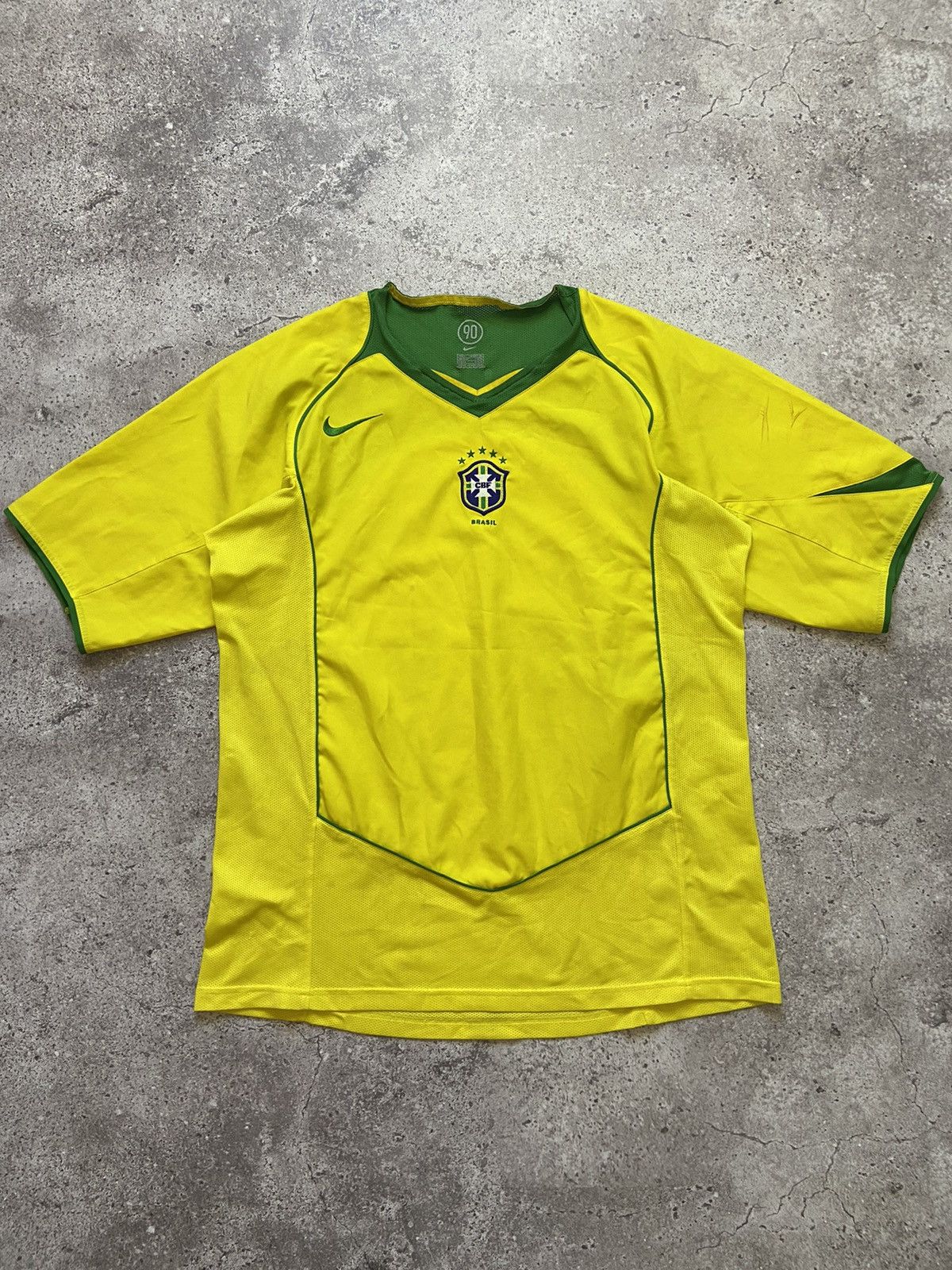Nike × Vintage VINTAGE Y2K NIKE 10 BRASIL SOCCER JERSEY RETRO STYLE Size US L / EU 52-54 / 3 - 2 Thumbnail