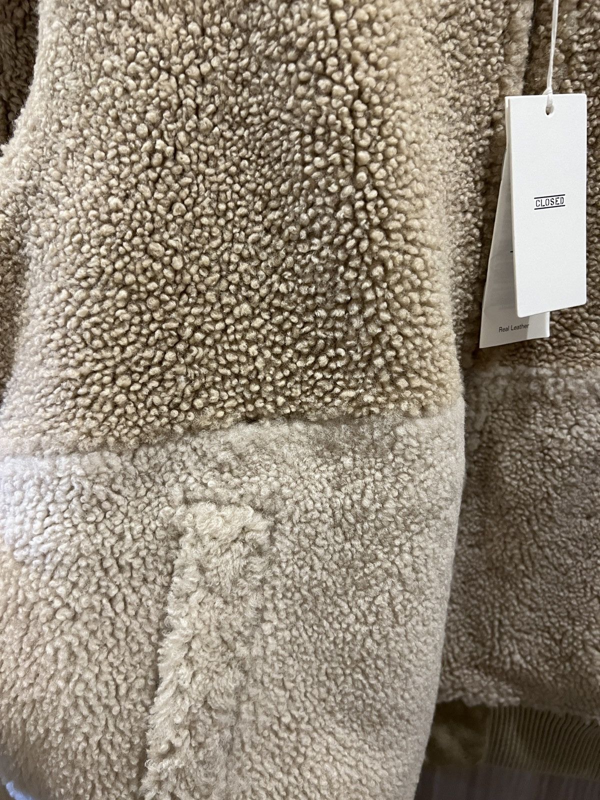 CLOSED Closed shearling lined suede bomber jacket with tags Size US L / EU 52-54 / 3 - 9 Thumbnail