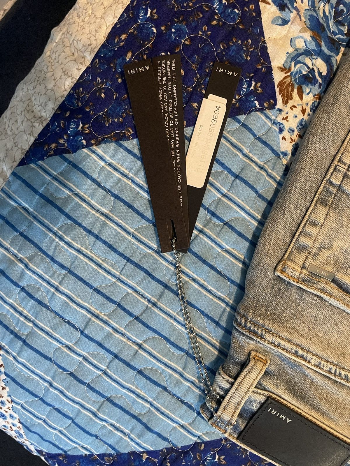 Amiri Amiri Tie-Dye Art Patch Distressed Jeans Size US 32 / EU 48 - 7 Thumbnail