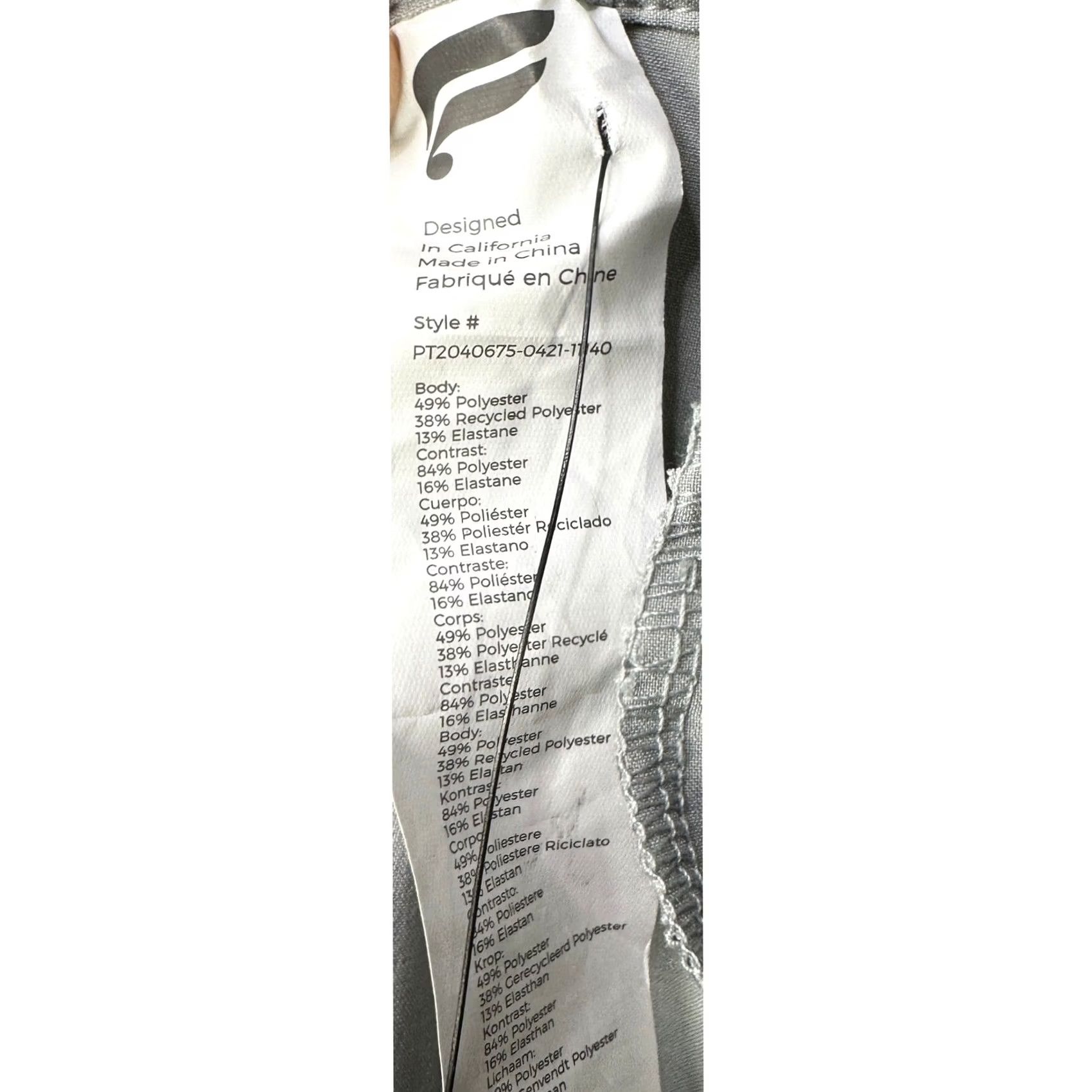 Fabletics Fabletics The Only Pants Golf Chino Mens Medium Gray Stretch Multi Pocket NEW Size US 31 - 5 Thumbnail