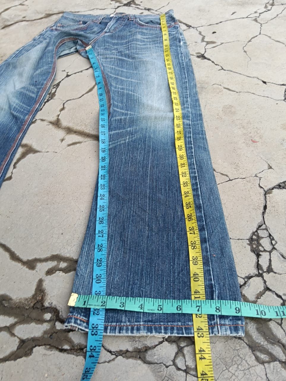 Edwin Flare EDWIN Exclusive Vintage XV Cinch Back Denim Size US 32 / EU 48 - 10 Thumbnail