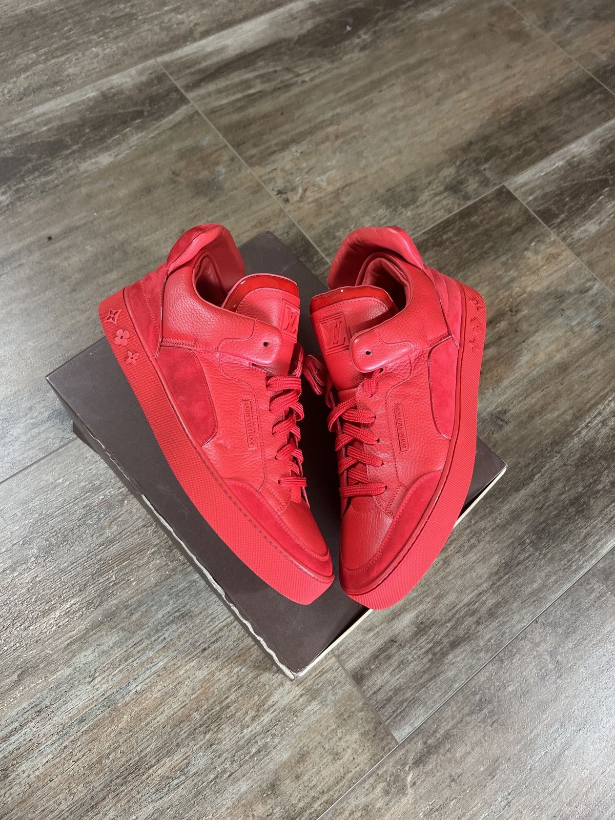 Kanye West Louis Vuitton UNICORN PAIR KANYE WEST LV DON KANYE RED Grailed