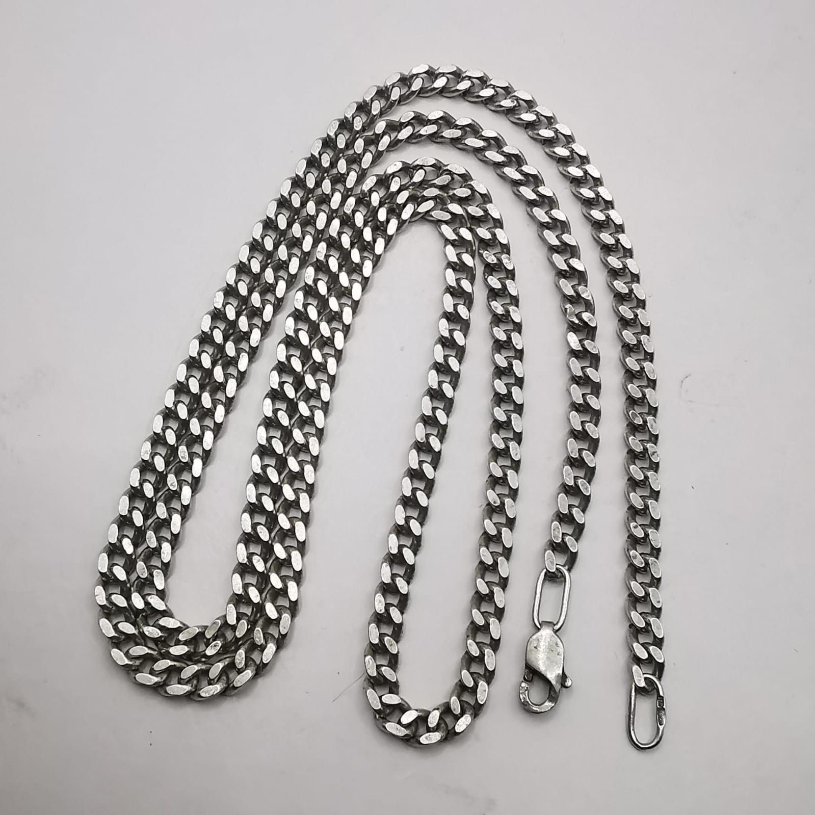 Sterling Silver Vintage Jewelry Chain, 925 Sterling Silver, Signed 24.86g Size ONE SIZE - 2 Thumbnail