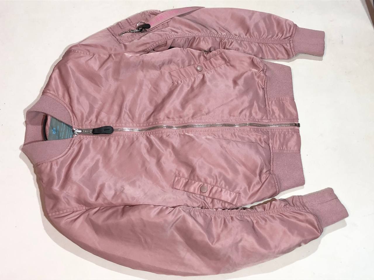Alpha Industries Alpha Industries Woomens Bomber Jacket Pink Size S / US 4 / IT 40 - 8 Thumbnail