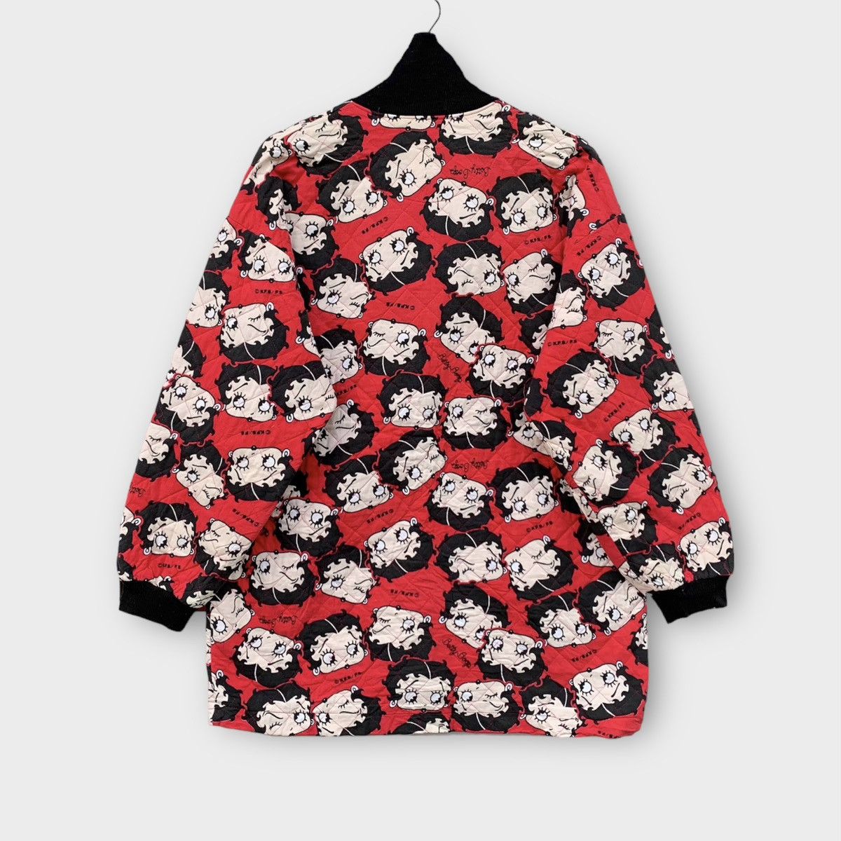 Cartoon Network Betty Boop Shawl Collar Quilted Cardigan Fullprint Size US L / EU 52-54 / 3 - 3 Thumbnail