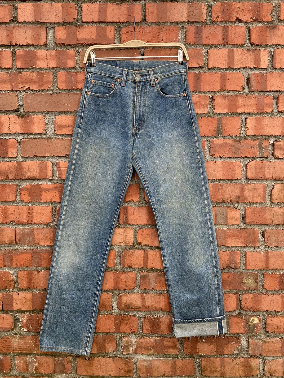Levi's × Levi's Vintage Clothing × Vintage size 28x32 vintage levi's 502 redline big E denime Size US 28 / EU 44 - 1 Thumbnail