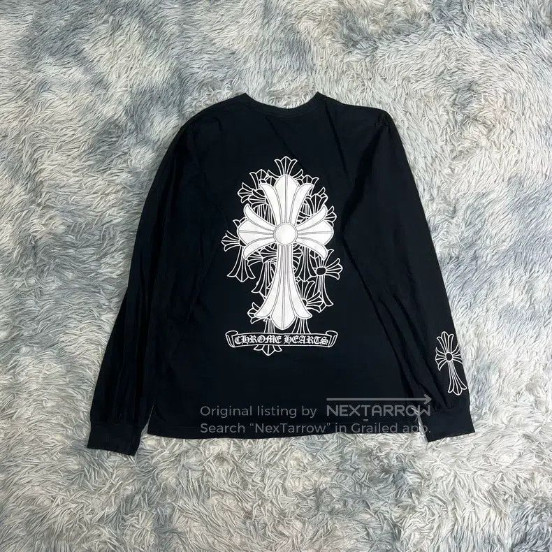 Chrome Hearts CHROME HEARTS Size M Long-sleeve shirt with a cross on the Size US M / EU 48-50 / 2 - 1 Thumbnail