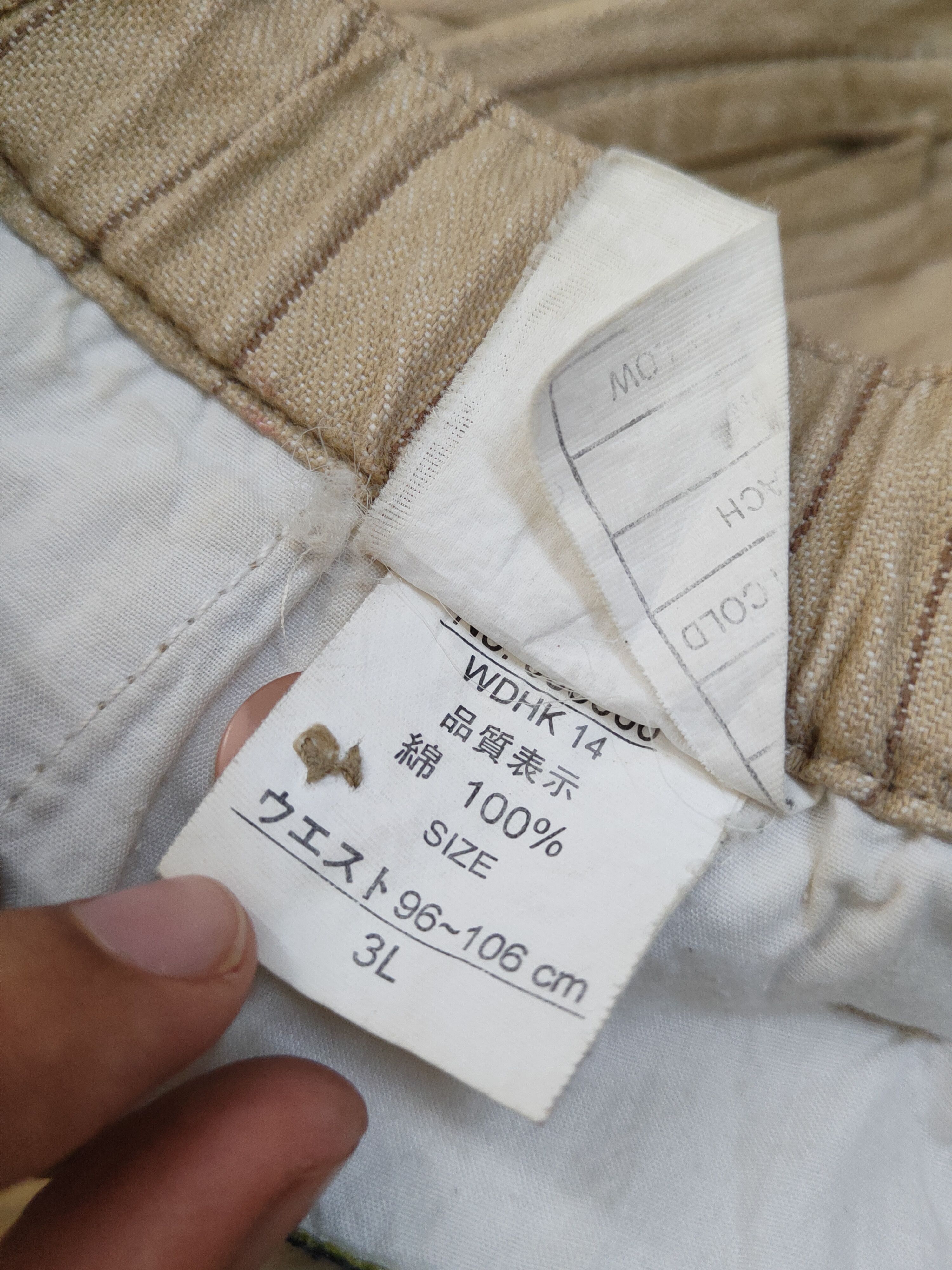 Japanese Brand × Vintage Thunder Storm Light Brown stripe vintage Casual Pants #W1419 Size US 37 - 13 Thumbnail