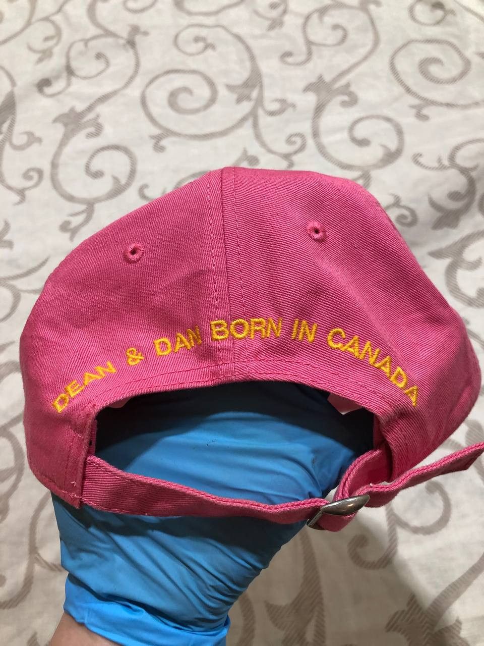 Dsquared2 Dsquared2 “Fuck All But The Flag” Pink Trucker Cap Hat Size ONE SIZE - 6 Thumbnail