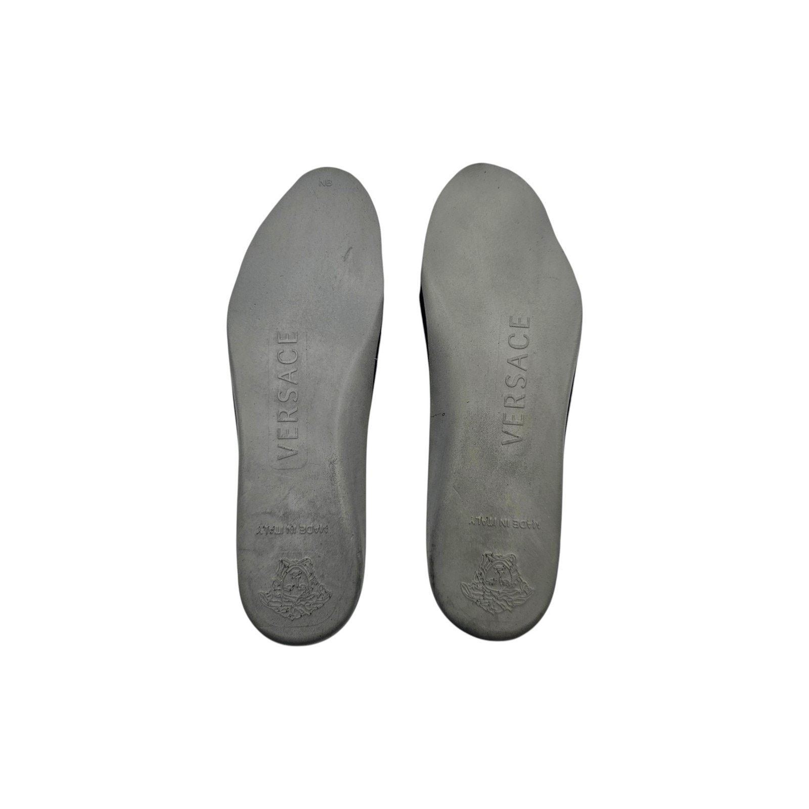 Versace Unisex Black Leather Medusa Slip-On Sneakers EU 39 US 9W 6M Size US 9 / IT 39 - 8 Thumbnail