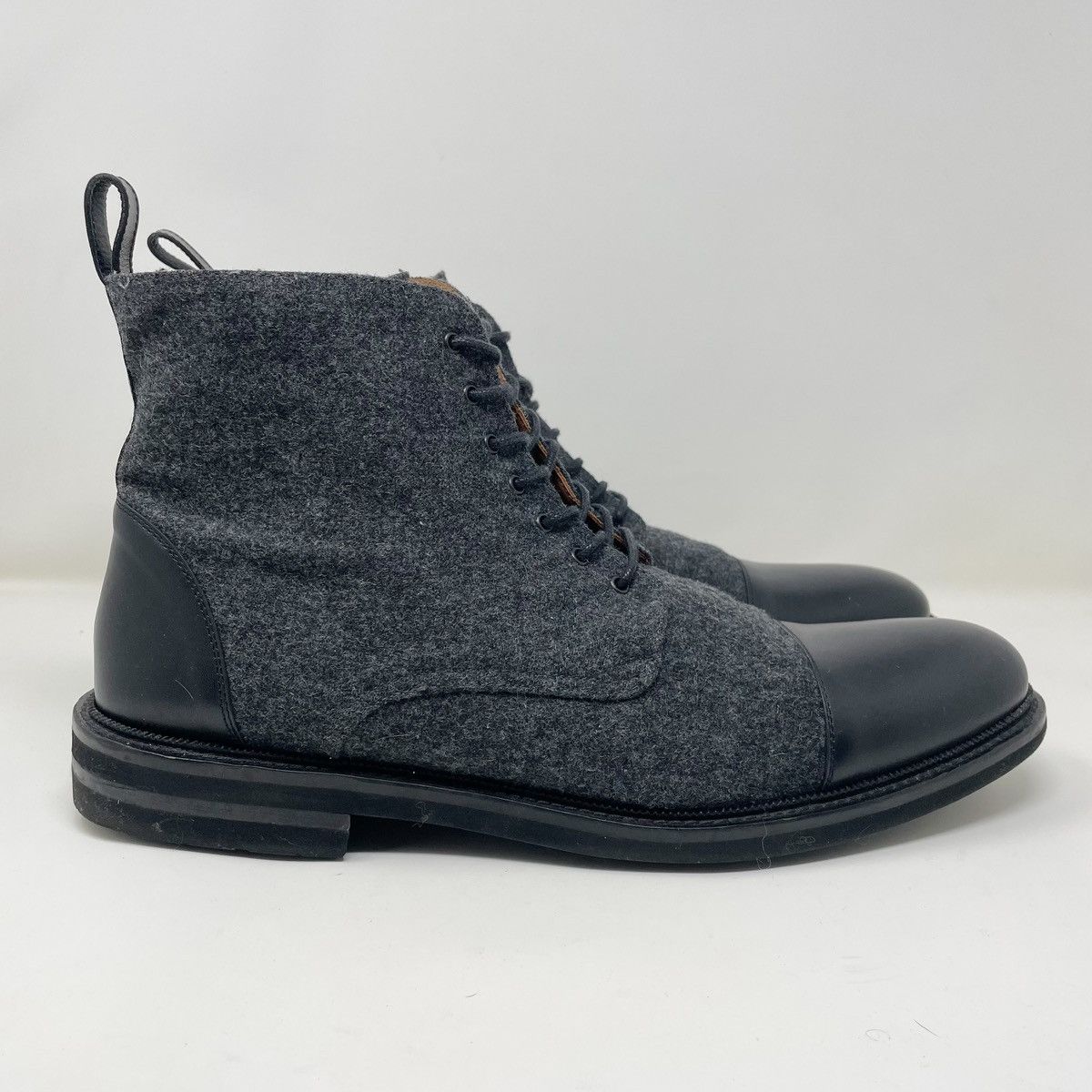 TAFT Taft Jack Boots Size 48 Gray Wool Black Leather Size US 15 / EU 48 - 6 Thumbnail