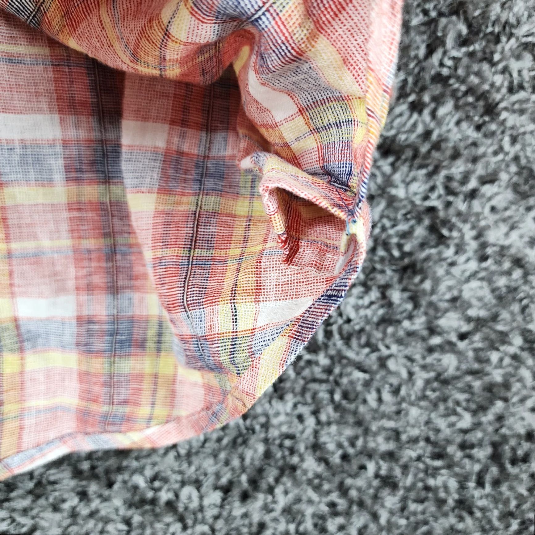 Levi's VINTAGE Levi's Shirt Men Short Sleeve Button-Up Plaid Red XL Adult Men Size XL Size US 36 / EU 52 - 3 Thumbnail