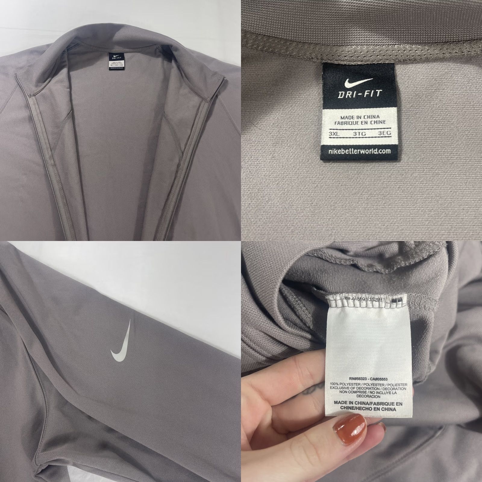Nike Nike LeBron James Diamond Collection Track Jacket Full Zip 3XL Gray Mens Size US XXL / EU 58 / 5 - 10 Thumbnail