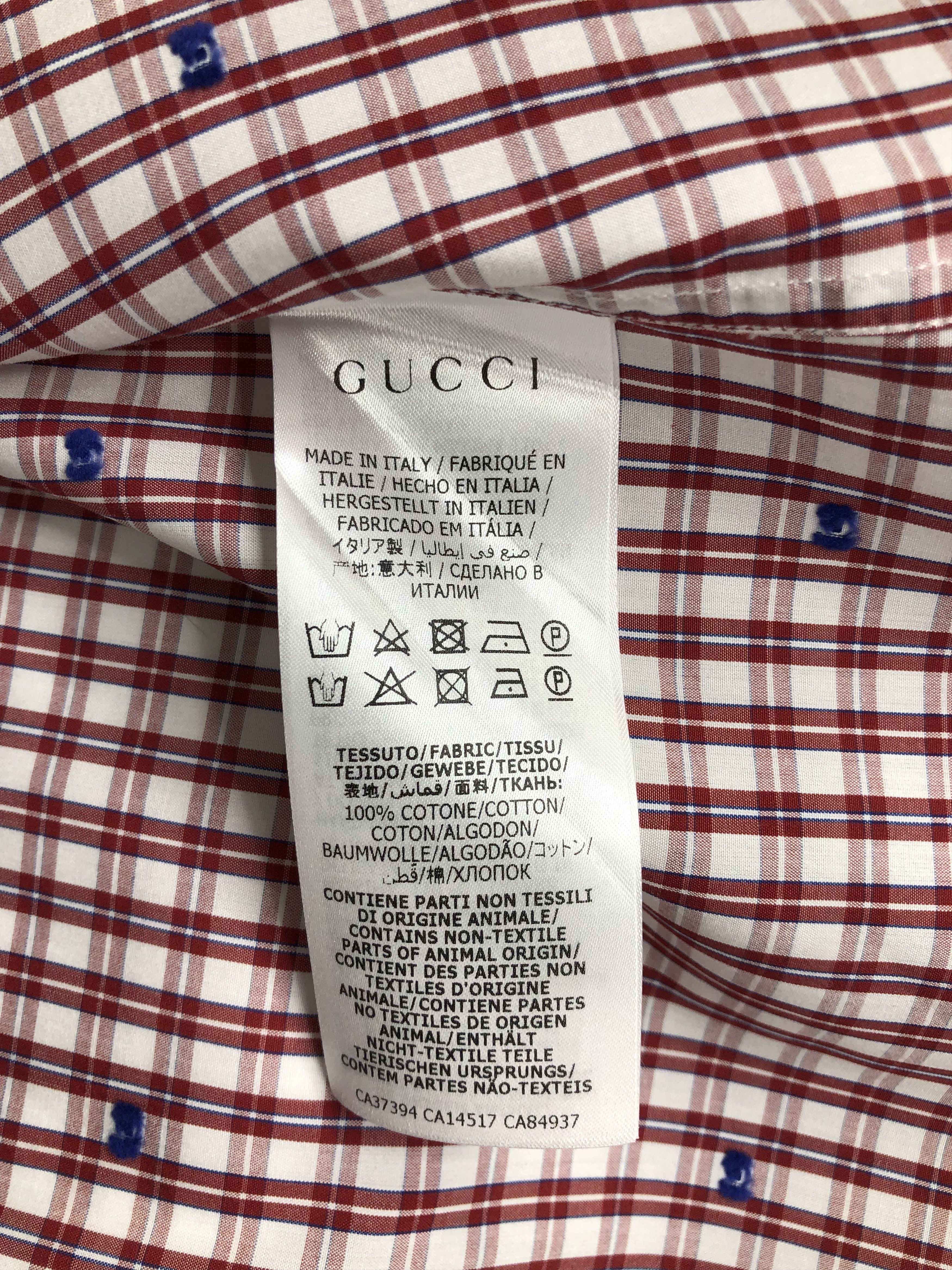 Gucci Gucci Checkered 'G' Shirt Size US L / EU 52-54 / 3 - 9 Thumbnail