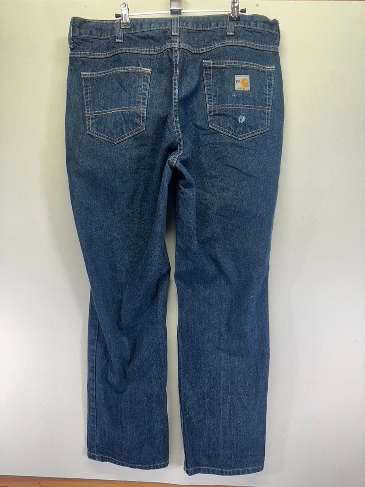 Carhartt Carhartt Men's 38/32 Flame Resistant Blue Jeans Size US 38 / EU 54 - 3 Thumbnail