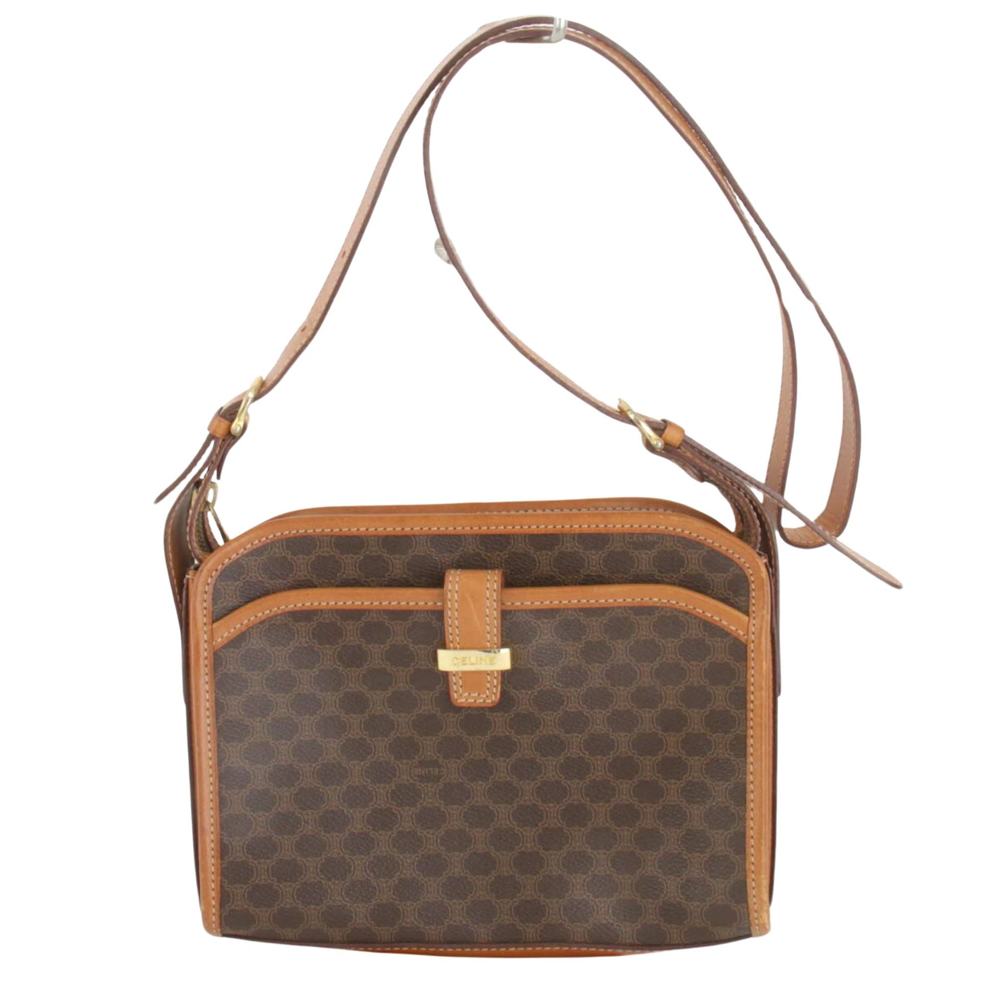 image of Celine Céline Macadam Shopper in Brown, Women's