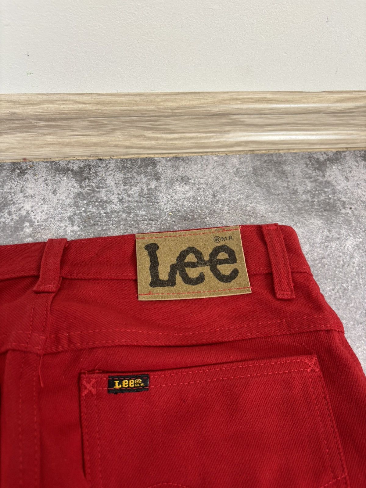 Lee Vintage 1980s Lee Riders 1952 Red Denim Jeans Straight Leg Size US 29 - 16 Thumbnail