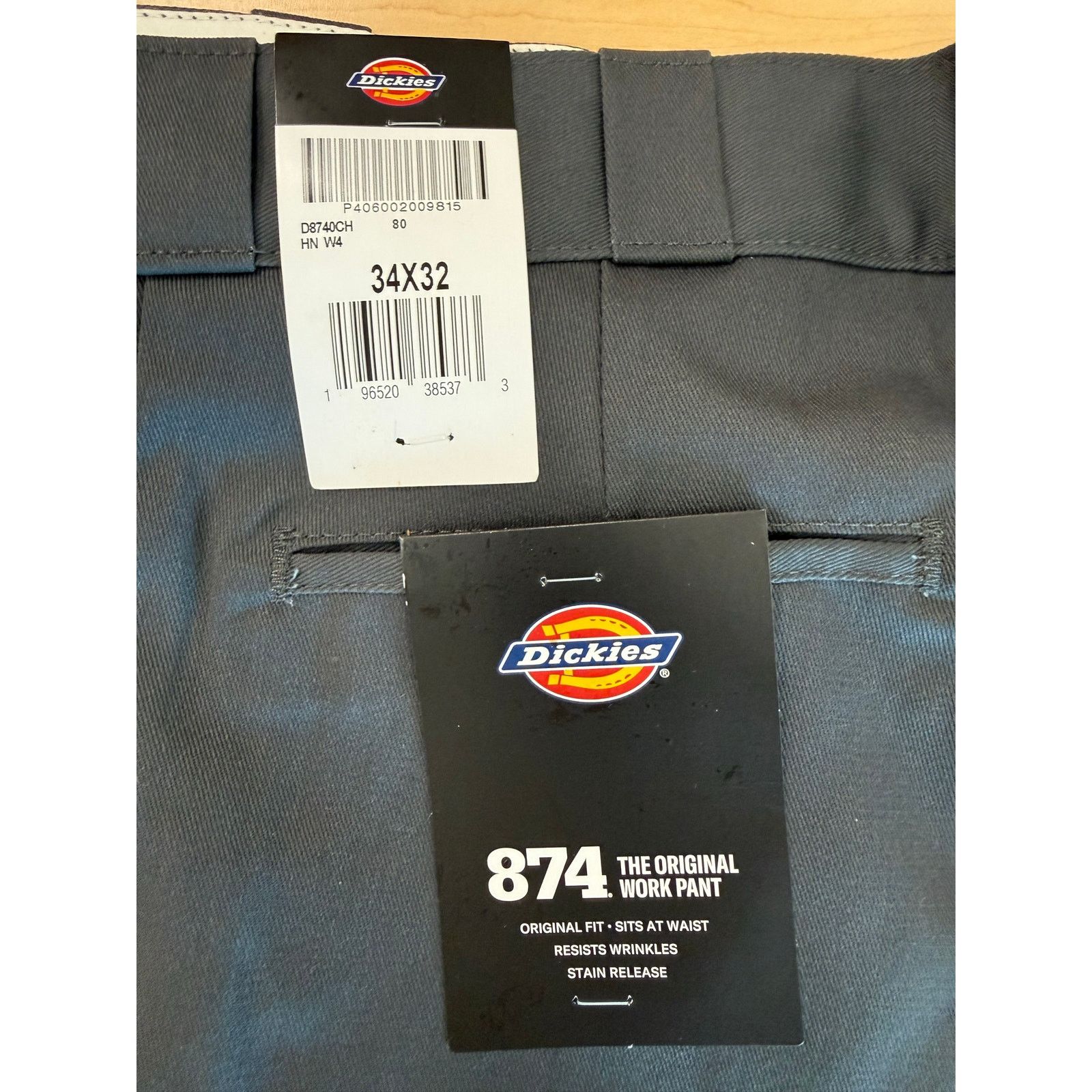 Dickies Dickies 874 Original Fit Work Pants Men’s 34x32 Charcoal Size US 34 / EU 50 - 3 Thumbnail