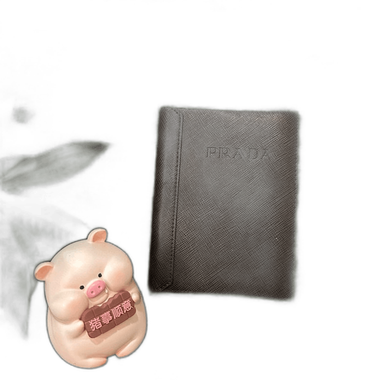 Prada PRADA Leather Card Case in Dark Brown Size ONE SIZE - 1 Thumbnail
