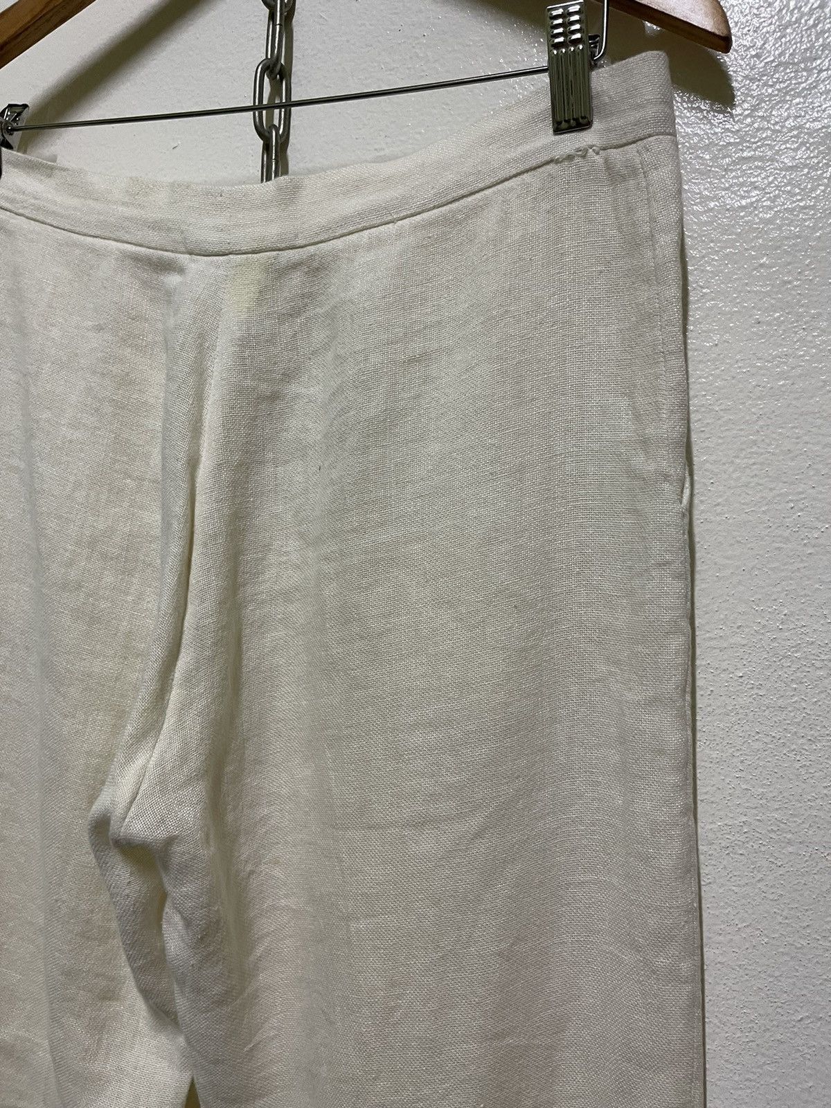 Krizia × Krizia Uomo Krizia Linen Pants Beigi 44 Italy Size 30" / US 8 / IT 44 - 11 Thumbnail