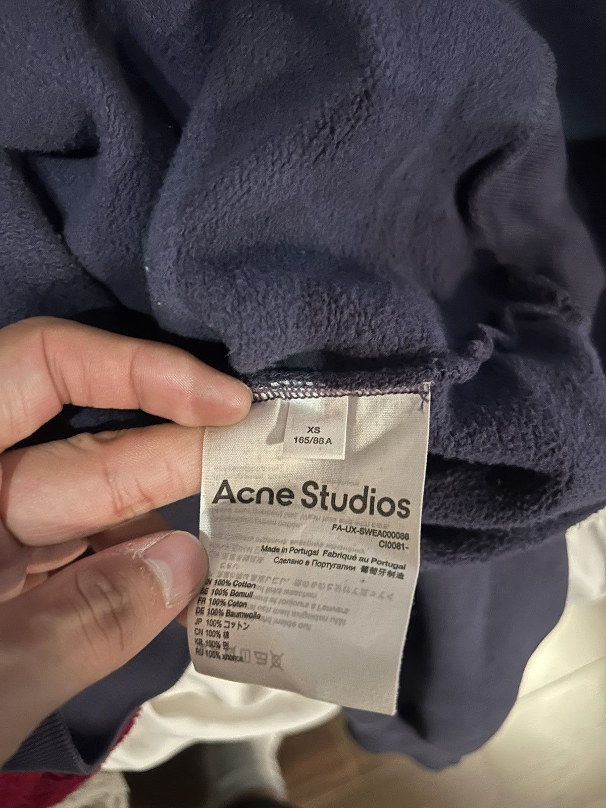 Acne Studios Acne Studios Crewneck Navy Blue XS Size US XS / EU 42 / 0 - 4 Thumbnail