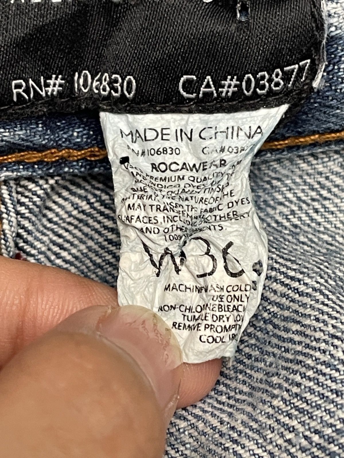 Rocawear × Vintage Very Rare Vintage Brand Rocawear Hip Hop Baggy Jeans 2000s Size US 36 / EU 52 - 11 Thumbnail
