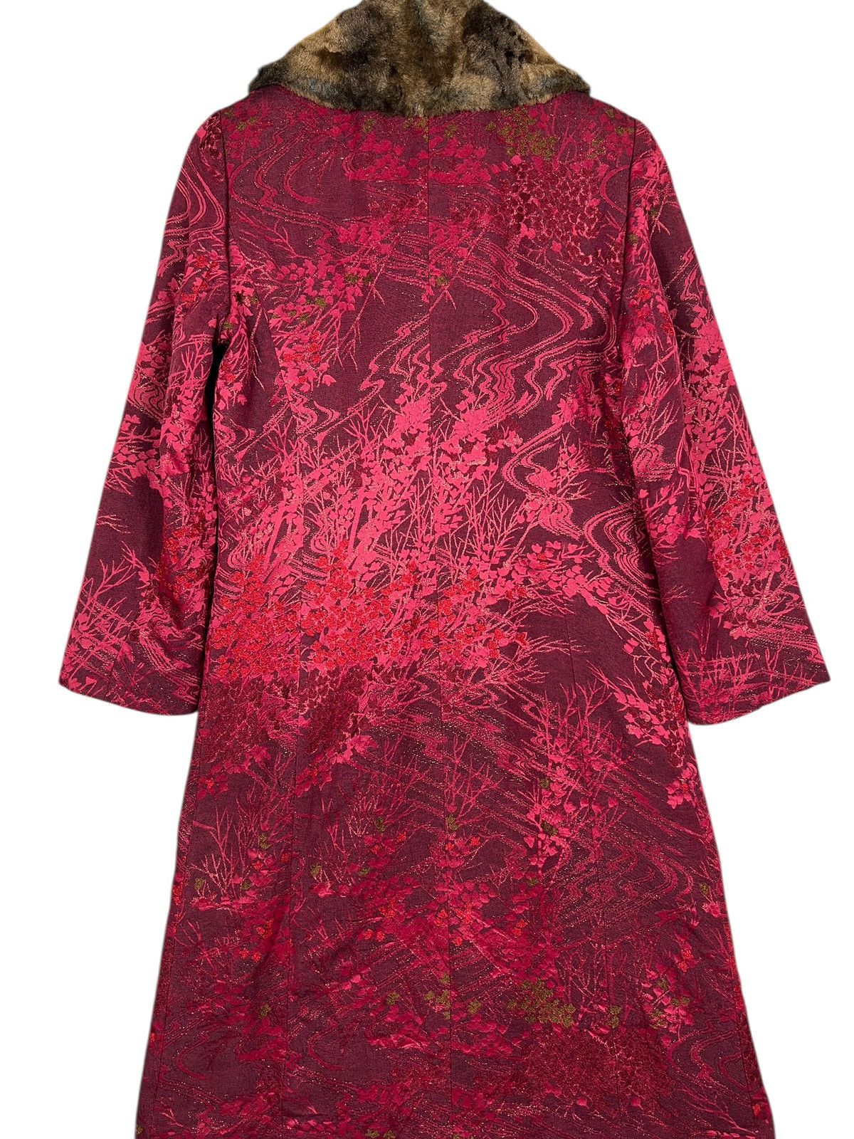 Kenzo Kenzo Paris Jacquard Coat With Faux Fur Made In France Size M / US 6-8 / IT 42-44 - 7 Thumbnail