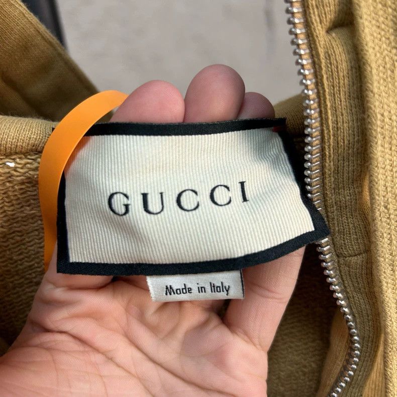 Gucci Gucci Camel-colored printed hooded sweatshirt 2501-Nextarro Size US M / EU 48-50 / 2 - 3 Thumbnail