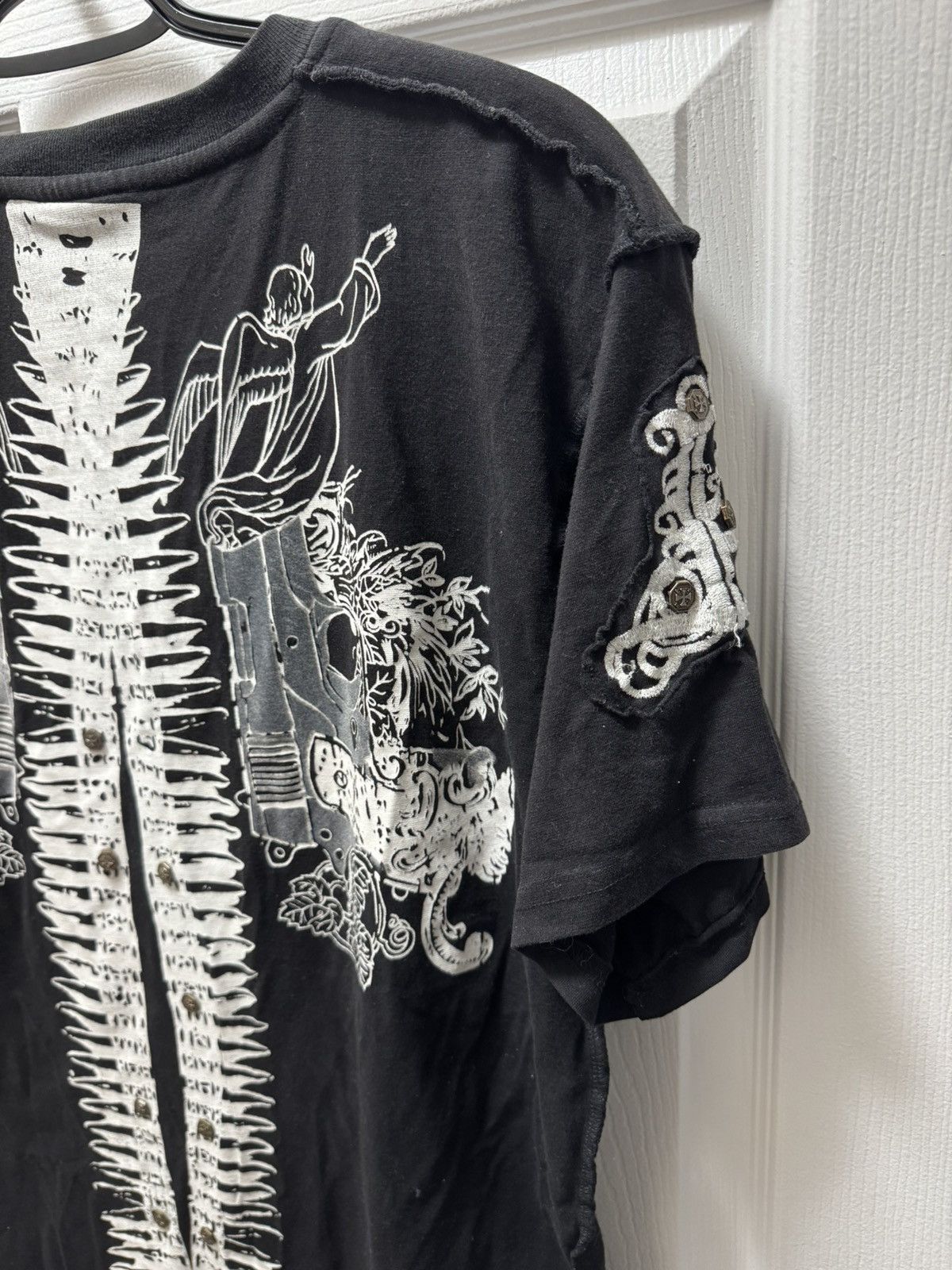 Affliction Affliction Black Label Y2K Gun Avant Garde T-Shirt Size US XL / EU 56 / 4 - 6 Thumbnail