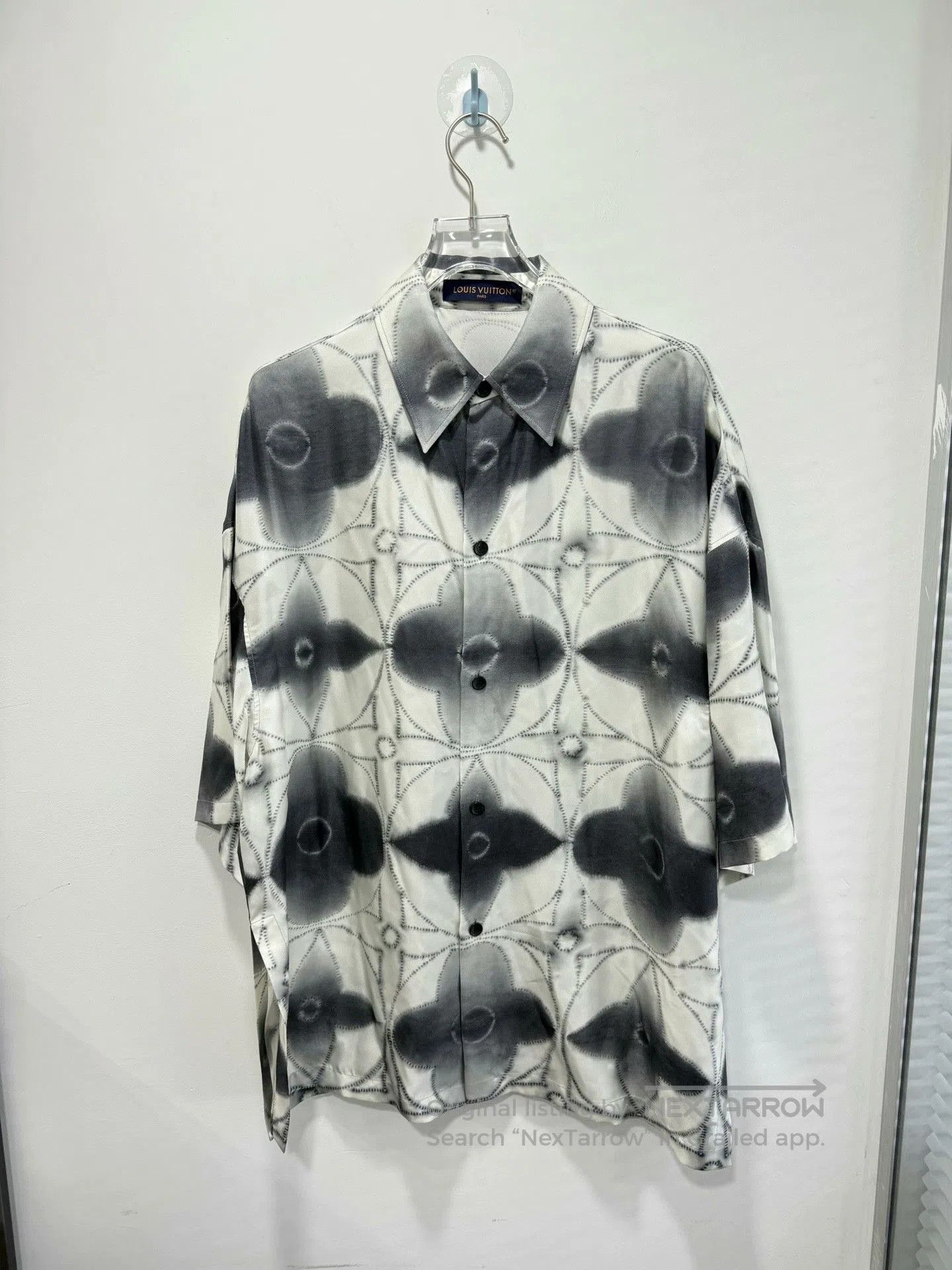 Louis Vuitton Ink Flower Knit Shirt M.