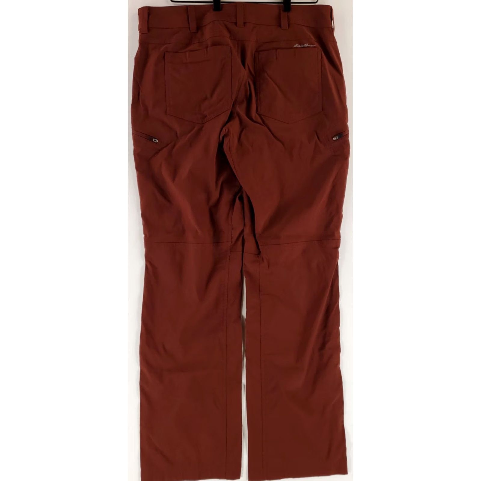 Eddie Bauer Eddie Bauer First Ascent Hiking Cargo Pants Red Mens 37x34 Inseam 34 Size US 37 - 3 Thumbnail