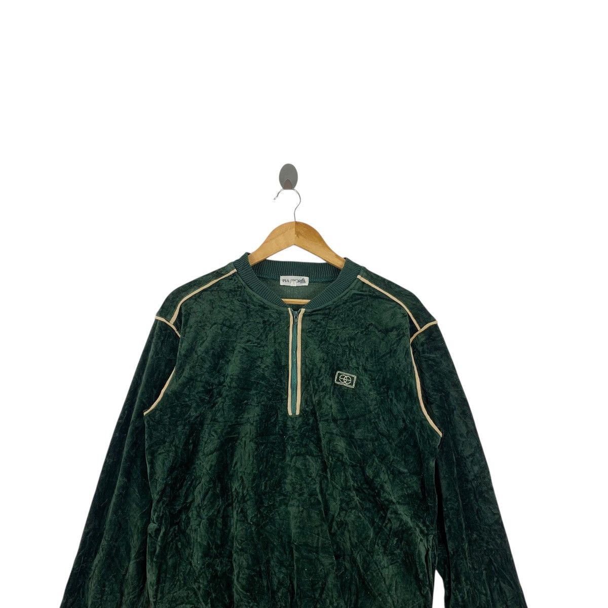 Vintage Vintage PIA SPORTS Half Zipper Fleece Crest Embroidered Logo Size M / US 6-8 / IT 42-44 - 2 Thumbnail